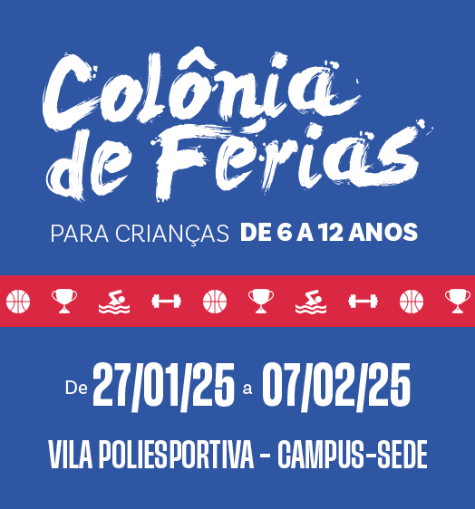 Banner Colônia de Férias 2025 